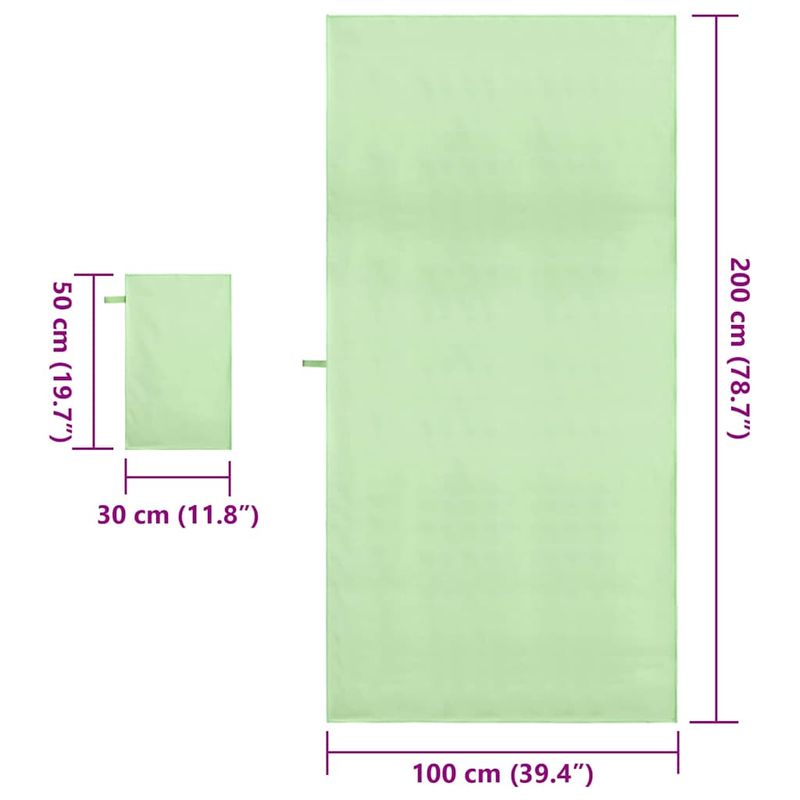 Casa si Gradina - Textile si covoare - Textile baie - Prosoape - Set de Prosoape sport Altele Verde tesatura - Infinity.ro