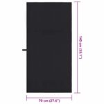 Casa si Gradina - Textile si covoare - Textile baie - Prosoape - Prosoape sport 2 pcs Negru 140 x 70 cm Poliester si poliamida - Infinity.ro
