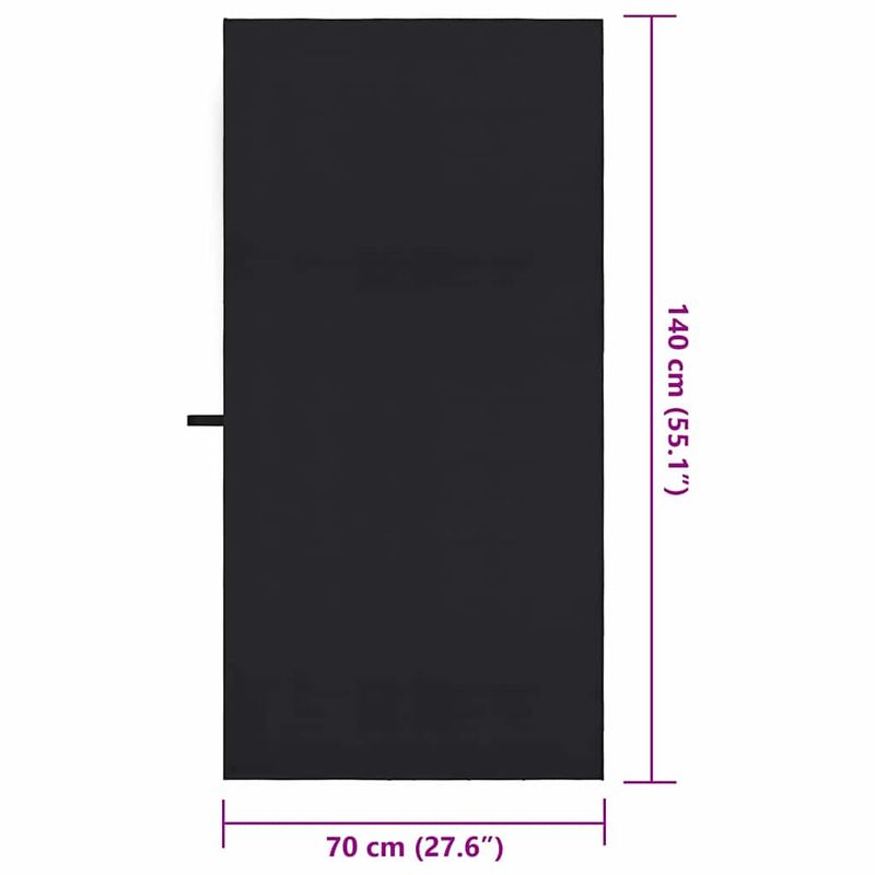 Casa si Gradina - Textile si covoare - Textile baie - Prosoape - Prosoape sport 2 pcs Negru 140 x 70 cm Poliester si poliamida - Infinity.ro