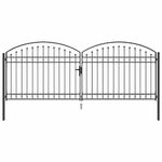 Casa si Gradina - Constructii - Usi interior, exterior si garaj - Usi garaj - Poarta de Gard Altele Ajustabil Gri 400 x 150 cm Otel - Infinity.ro