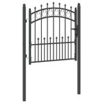 Casa si Gradina - Constructii - Usi interior, exterior si garaj - Usi garaj - Poarta de gard cu varfuri Gri 100 x 100 cm - Infinity.ro