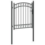 Casa si Gradina - Constructii - Usi interior, exterior si garaj - Usi garaj - Poarta de gard Gri 150 x 100 cm Otel vopsit in pulbere - Infinity.ro