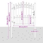 Casa si Gradina - Constructii - Usi interior, exterior si garaj - Usi garaj - Poarta de gard cu varfuri Gri 100 x 100 cm - Infinity.ro