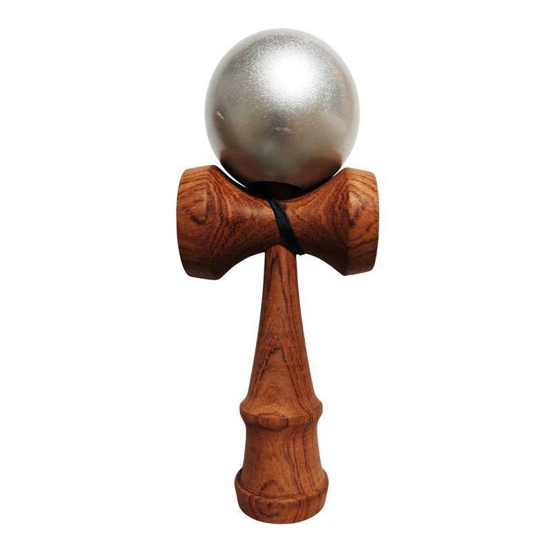 Jucarii, Copii si Bebe - Jucarii si jocuri - Jucarii & jocuri educative - Jucarii interactive - Kendama din lemn natural, Bila lemn + Sticker Waterproof USA pentru telefon, 167KD - Infinity.ro