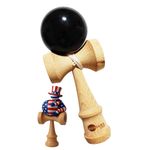 Jucarii, Copii si Bebe - Jucarii si jocuri - Jucarii & jocuri educative - Jucarii interactive - Kendama din lemn natural, Bila lemn + Sticker Waterproof USA pentru telefon, 170KD - Infinity.ro
