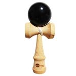 Jucarii, Copii si Bebe - Jucarii si jocuri - Jucarii & jocuri educative - Jucarii interactive - Kendama din lemn natural, Bila lemn + Sticker Waterproof USA pentru telefon, 170KD - Infinity.ro