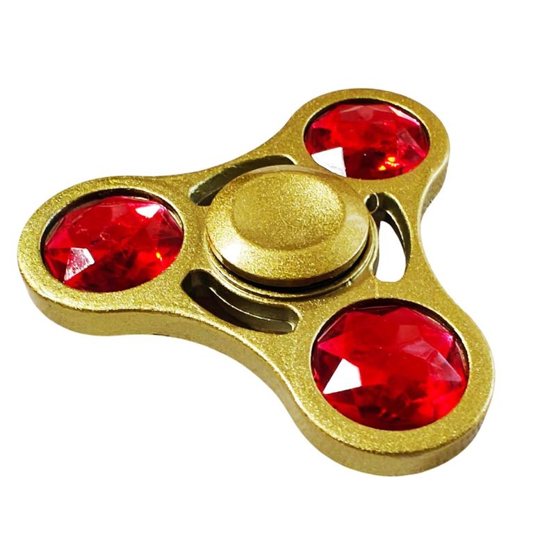 Jucarii, Copii si Bebe - Jucarii si jocuri - Jucarii & jocuri educative - Jucarii interactive - Spinner Ruby Luxe, din aluminiu , 7 cm, 48SP - Infinity.ro