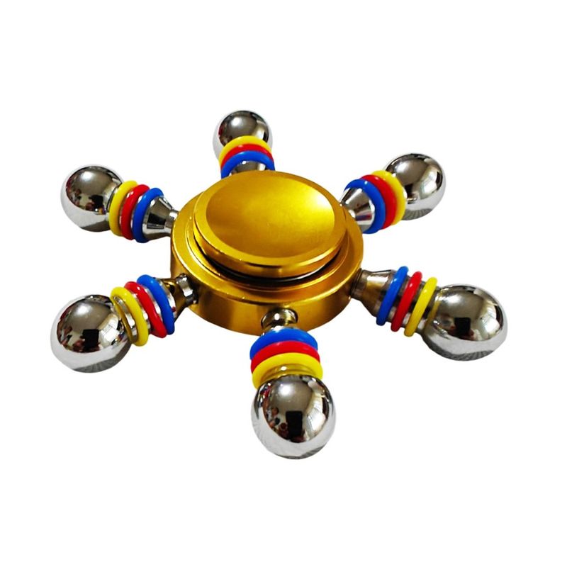 Jucarii, Copii si Bebe - Jucarii si jocuri - Jucarii & jocuri educative - Jucarii interactive - Spinner Golden Galaxy, din aluminiu , 7 cm, 36SP - Infinity.ro
