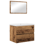 Casa si Gradina - Mobilier - Seturi de mobilier - Seturi baie - Set de mobilier pentru baie 3 pcs Lemn vechi 60 x 38.5 x 45 cm - Infinity.ro