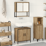 Casa si Gradina - Mobilier - Seturi de mobilier - Seturi baie - Set de mobilier pentru baie din 2 piese din lemn prelucrat Artisan Oak - Infinity.ro