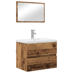 Casa si Gradina - Mobilier - Seturi de mobilier - Seturi baie - Set de mobilier pentru baie 3 pcs Lemn vechi 60 x 38.5 x 45 cm - Infinity.ro