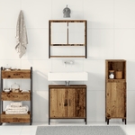 Casa si Gradina - Mobilier - Seturi de mobilier - Seturi baie - Set de Mobilier pentru Baie in 2 Piese din Lemn Vechi si Lemn Prelucrat - Infinity.ro