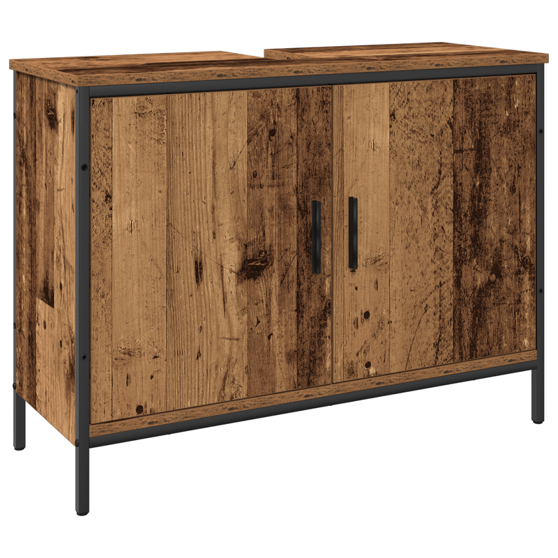 Casa si Gradina - Mobilier - Seturi de mobilier - Seturi baie - Set de Mobilier pentru Baie 3 Piese Lemn Vechi din Lemn Compozit - Infinity.ro