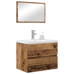 Casa si Gradina - Mobilier - Seturi de mobilier - Seturi baie - Set de mobilier pentru baie 3 pcs Lemn vechi 60 x 38.5 x 45 cm - Infinity.ro