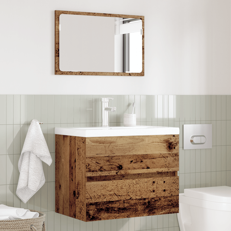 Casa si Gradina - Mobilier - Seturi de mobilier - Seturi baie - Set de Mobilier pentru Baie 2 Piese Lemn Vechi Lemn Prelucrat - Infinity.ro