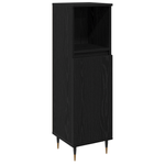 Casa si Gradina - Mobilier - Seturi de mobilier - Seturi baie - Set de Mobilier pentru Baie de 3 Piese Negru Stejar Lemn Stratificat - Infinity.ro