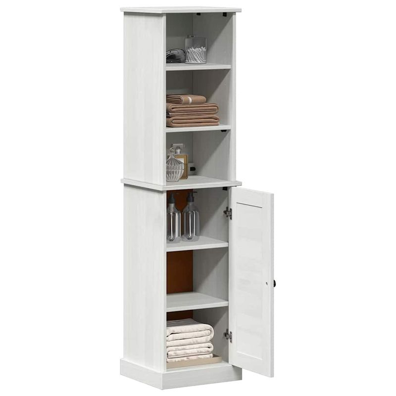 Casa si Gradina - Mobilier - Mobilier baie - Corpuri baie - Set de mobilier pentru baie 2 pcs Maro si alb 37 x 34 x 150 cm - Infinity.ro