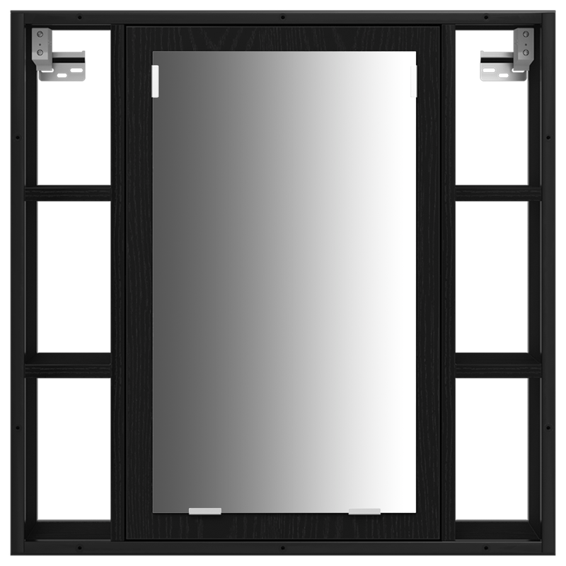 Casa si Gradina - Mobilier - Seturi de mobilier - Seturi baie - Set de mobilier pentru baie din 3 piese, lemn ingineresc, stejar negru - Infinity.ro