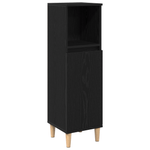 Casa si Gradina - Mobilier - Seturi de mobilier - Seturi baie - Set de Mobilier pentru Baie din 3 Piese Stejar Negru Lemn Prelucrat - Infinity.ro