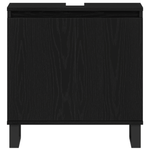 Casa si Gradina - Mobilier - Seturi de mobilier - Seturi baie - Set de Mobilier pentru Baie 3 Piese Stejar Negru din Lemn Ingineresc - Infinity.ro