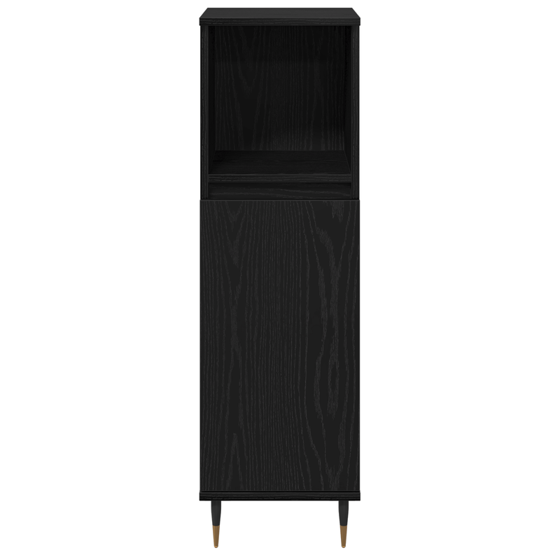 Casa si Gradina - Mobilier - Seturi de mobilier - Seturi baie - Set de Mobilier pentru Baie de 3 Piese Negru Stejar Lemn Stratificat - Infinity.ro