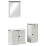 Casa si Gradina - Mobilier - Seturi de mobilier - Seturi baie - Set de mobilier pentru baie 3 pcs Maro 37 x 34 x 80 cm - Infinity.ro