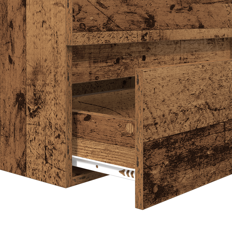 Casa si Gradina - Mobilier - Seturi de mobilier - Seturi baie - Set de mobilier pentru baie 3 pcs Lemn vechi 60 x 38.5 x 45 cm - Infinity.ro