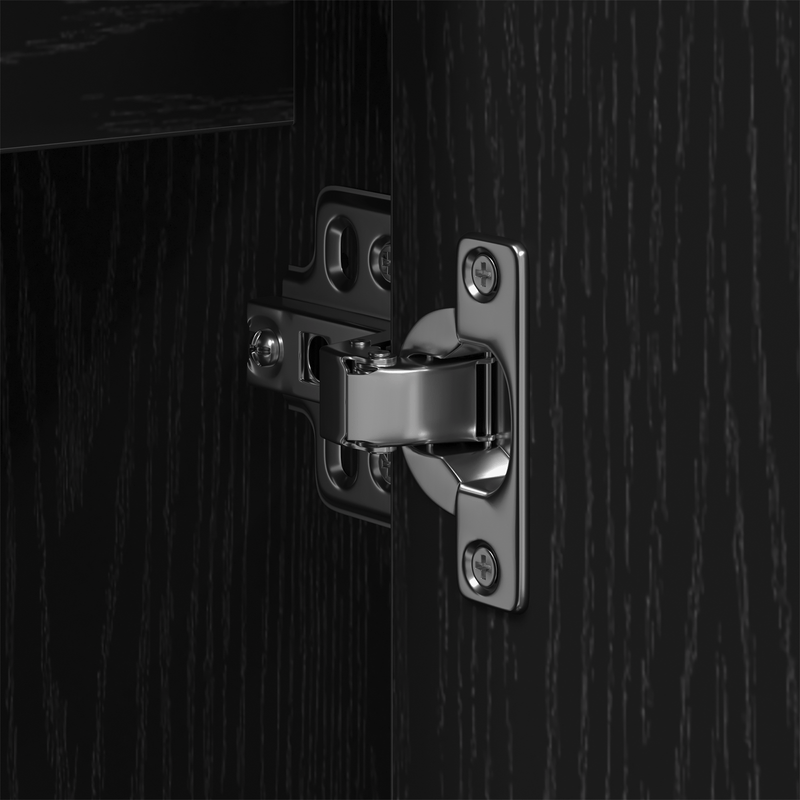 Casa si Gradina - Mobilier - Seturi de mobilier - Seturi baie - Set de mobilier pentru baie 2 piese in stejar negru din lemn prelucrat - Infinity.ro