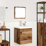 Casa si Gradina - Mobilier - Seturi de mobilier - Seturi baie - Set de mobilier pentru baie 2 pcs Lemn vechi 41 x 38.5 x 48 cm - Infinity.ro