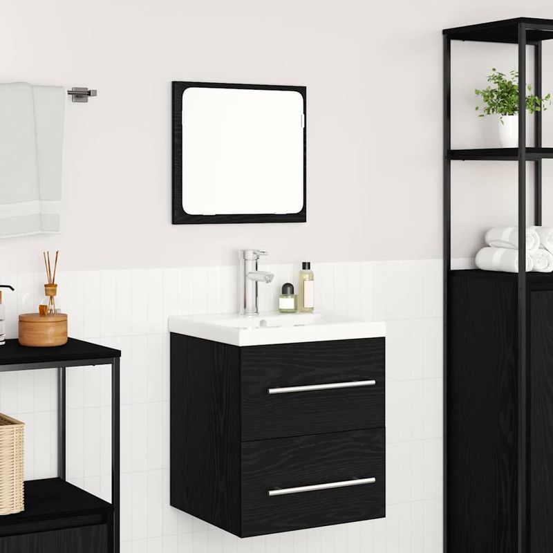 Casa si Gradina - Mobilier - Seturi de mobilier - Seturi baie - Set de mobilier pentru baie Pe perete 2 pcs stejar artizanal - Infinity.ro