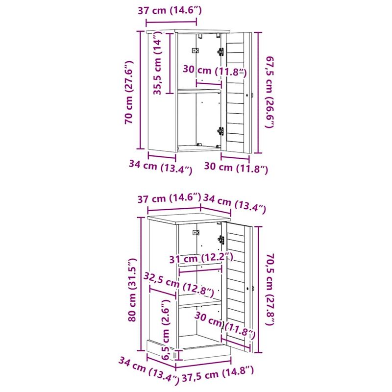 Casa si Gradina - Mobilier - Mobilier baie - Corpuri baie - Set de mobilier pentru baie cu raft 2 pcs Marou si Marou miere - Infinity.ro