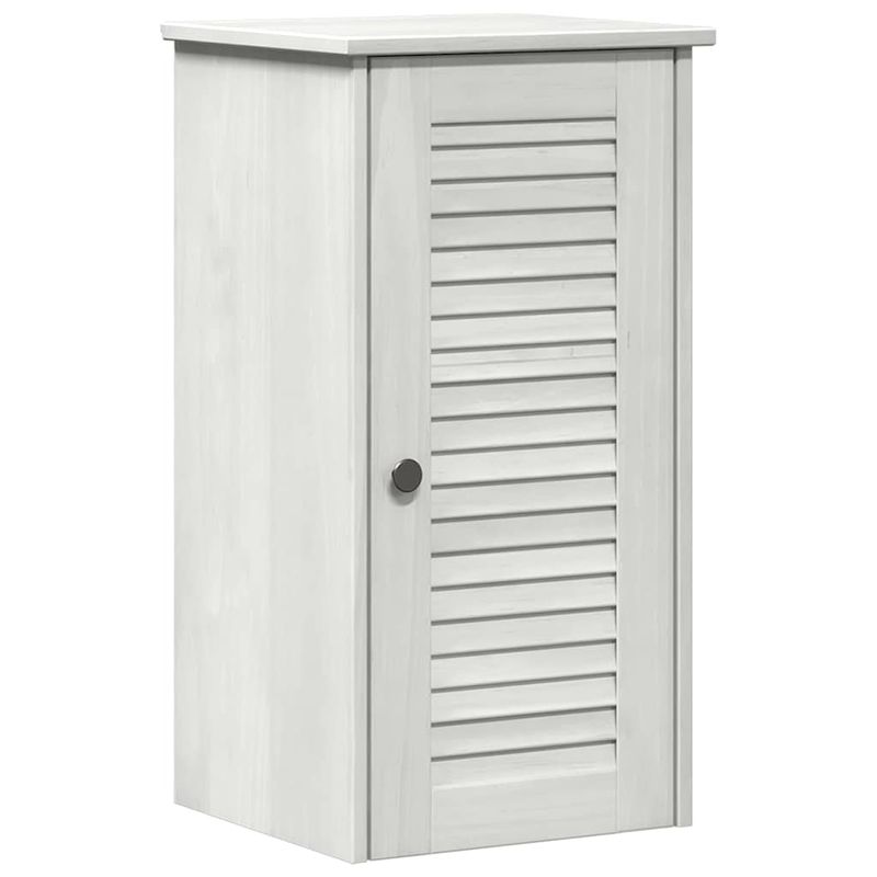 Casa si Gradina - Mobilier - Mobilier baie - Corpuri baie - Set de mobilier pentru baie cu raft cu depozitare cu usa 2 pcs alb antichizat - Infinity.ro