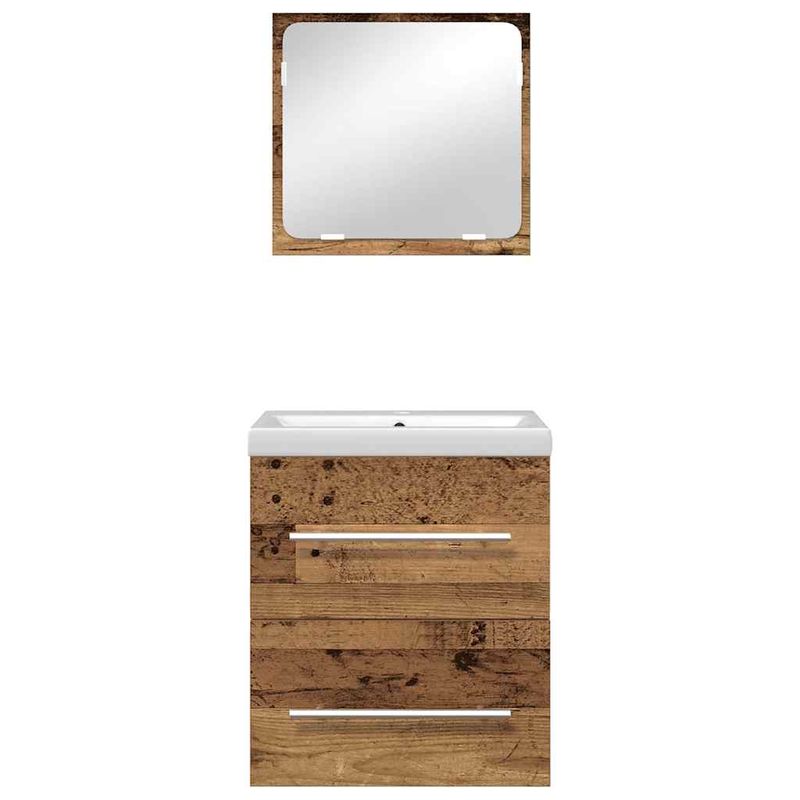 Casa si Gradina - Mobilier - Seturi de mobilier - Seturi baie - Set de mobilier pentru baie 2 pcs Lemn vechi 41 x 38.5 x 48 cm - Infinity.ro