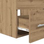 Casa si Gradina - Mobilier - Seturi de mobilier - Seturi baie - Set de mobilier pentru baie cu sertar Pe perete cu depozitare cu oglinda 2 pcs Stejar negru - Infinity.ro
