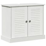 Casa si Gradina - Mobilier - Seturi de mobilier - Seturi baie - Set de mobilier pentru baie cu sertar cu raft Pe perete cu depozitare cu usa cu oglinda 3 pcs alb antichizat - Infinity.ro