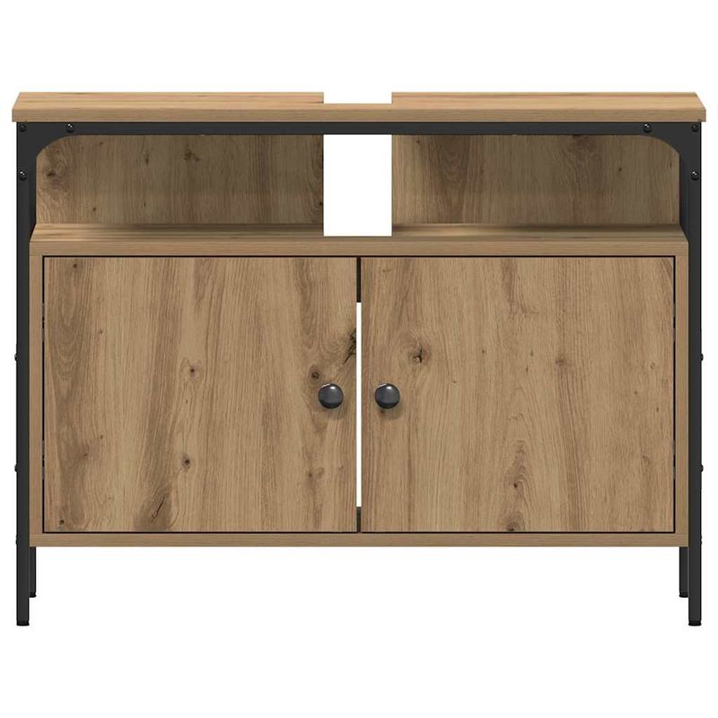 Casa si Gradina - Mobilier - Seturi de mobilier - Seturi baie - Set de mobilier pentru baie 3 piese Stejar artizanal Lemn ingineresc - Infinity.ro