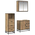 Casa si Gradina - Mobilier - Seturi de mobilier - Seturi baie - Set de mobilier pentru baie cu sertar 3 pcs stejar artizanal - Infinity.ro