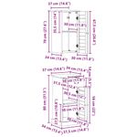 Casa si Gradina - Mobilier - Mobilier baie - Corpuri baie - Set de mobilier pentru baie 2 pcs Marou si Marou miere - Infinity.ro