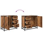Casa si Gradina - Mobilier - Seturi de mobilier - Seturi baie - Set de mobilier pentru baie 3 pcs Lemn vechi 35 x 37.5 x 100 cm - Infinity.ro