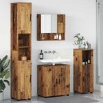Casa si Gradina - Mobilier - Mobilier baie - Corpuri baie - Set de mobilier pentru baie 4 pcs Lemn vechi 61 x 35 x 64 cm - Infinity.ro
