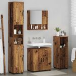 Casa si Gradina - Mobilier - Mobilier baie - Corpuri baie - Set de mobilier pentru baie 4 pcs Lemn vechi 61 x 35 x 64 cm - Infinity.ro