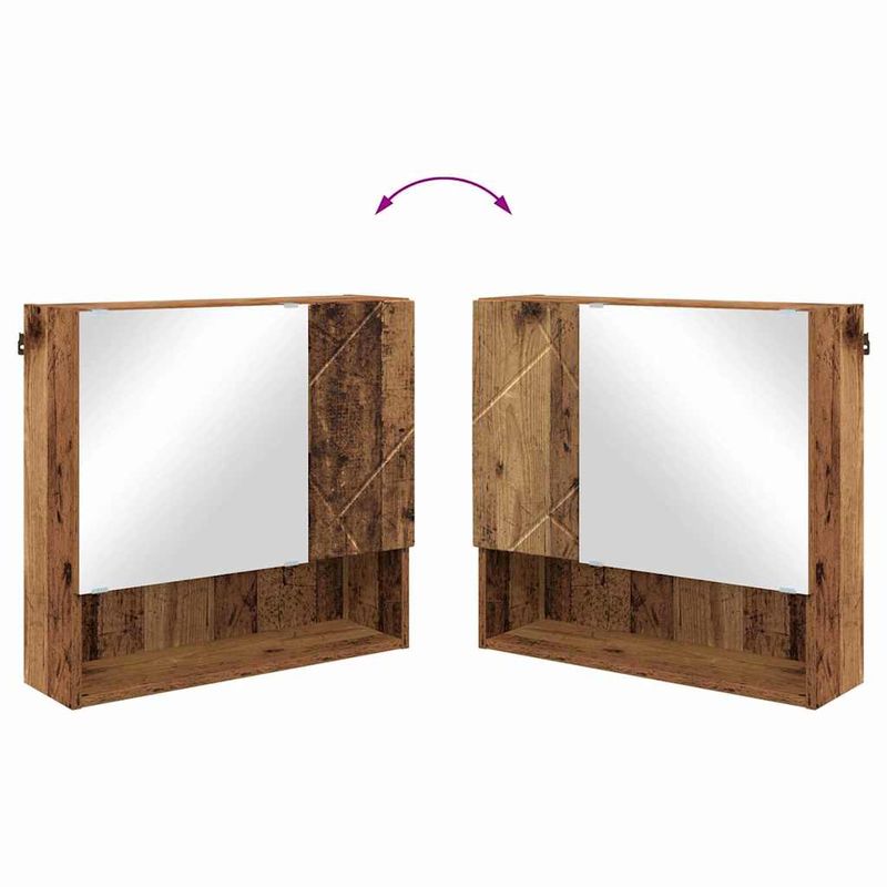 Casa si Gradina - Mobilier - Mobilier baie - Corpuri baie - Set de mobilier pentru baie 4 pcs Lemn vechi 61 x 35 x 64 cm - Infinity.ro