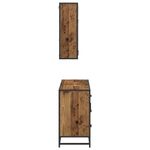Casa si Gradina - Mobilier - Seturi de mobilier - Seturi baie - Set de mobilier pentru baie 2 pcs Lemn vechi 80 x 33 x 60 cm - Infinity.ro