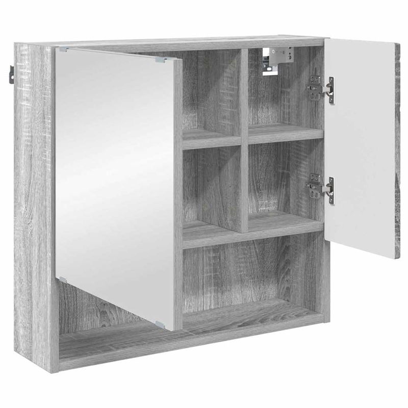 Casa si Gradina - Mobilier - Mobilier baie - Corpuri baie - Set de mobilier pentru baie 3 pcs sonoma gri 61 x 35 x 64 cm - Infinity.ro