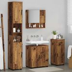 Casa si Gradina - Mobilier - Mobilier baie - Corpuri baie - Set de mobilier pentru baie 4 pcs Lemn vechi 61 x 35 x 64 cm - Infinity.ro