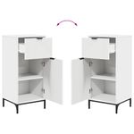 Casa si Gradina - Mobilier - Seturi de mobilier - Seturi baie - Set de mobilier pentru baie cu raft 2 pcs Alb 39.5 x 36 x 88 cm - Infinity.ro