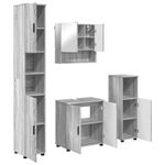 Casa si Gradina - Mobilier - Mobilier baie - Corpuri baie - Set de mobilier pentru baie 4 pcs sonoma gri 61 x 35 x 64 cm - Infinity.ro