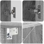 Casa si Gradina - Mobilier - Seturi de mobilier - Seturi baie - Set de mobilier pentru baie 4 pcs sonoma gri 30 x 35 x 192 cm - Infinity.ro