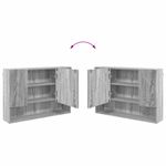 Casa si Gradina - Mobilier - Seturi de mobilier - Seturi baie - Set de mobilier pentru baie 4 pcs sonoma gri 30 x 35 x 192 cm - Infinity.ro