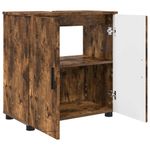 Casa si Gradina - Mobilier - Mobilier baie - Corpuri baie - Set de mobilier pentru baie 3 pcs Stejar afumat 61 x 35 x 64 cm - Infinity.ro